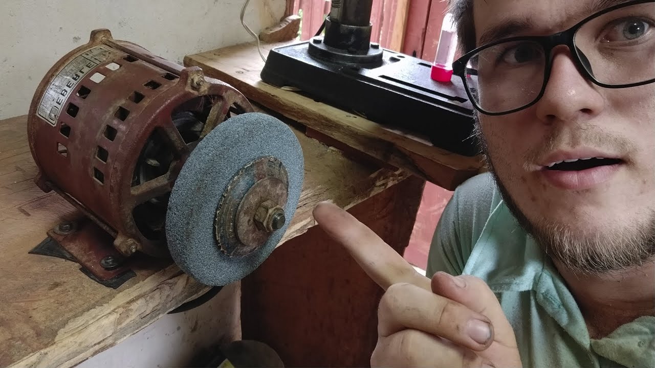 ESMERIL super poderoso usando motor de Tanquinho | Upgrade na oficina