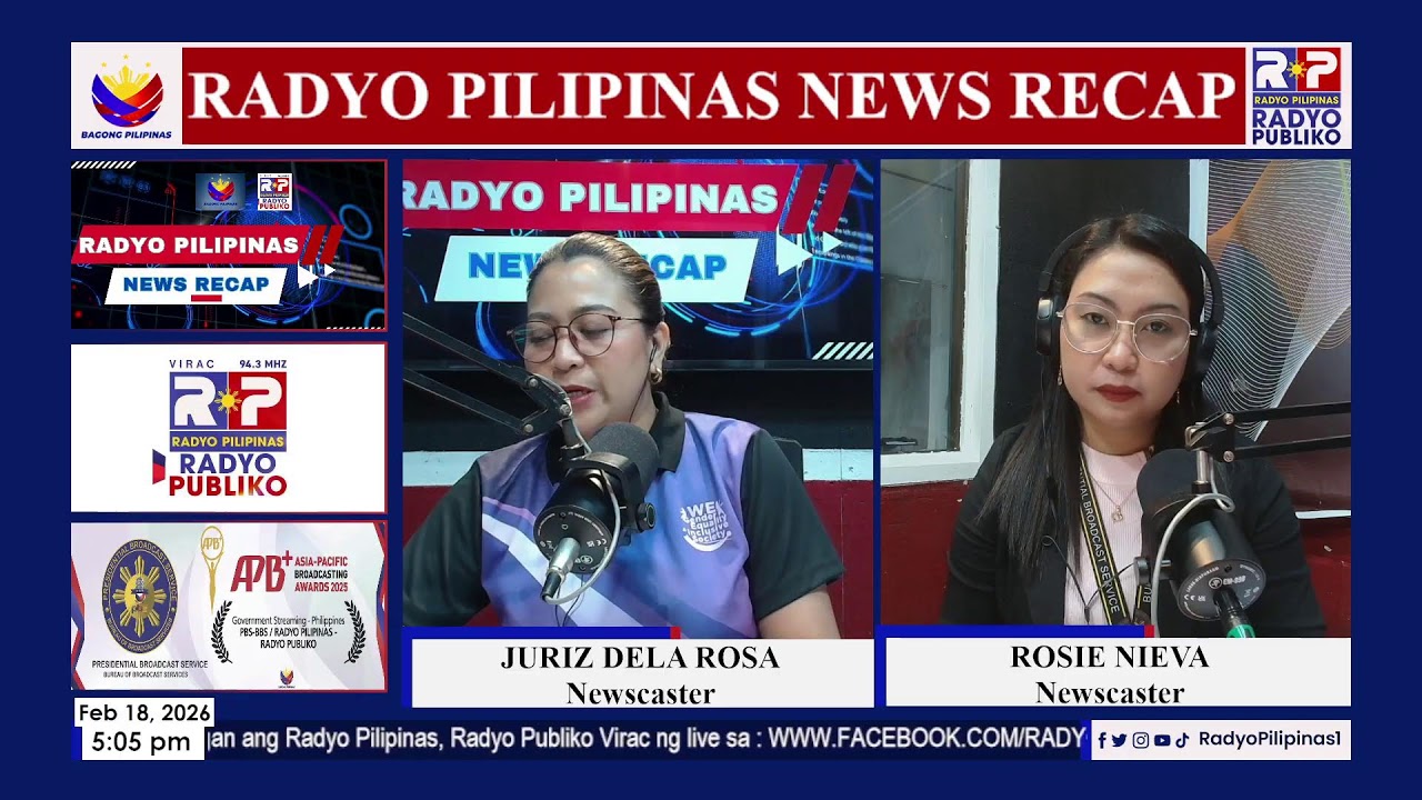 #RadyoPilipinas News Recap | Fedruary 18, 2026