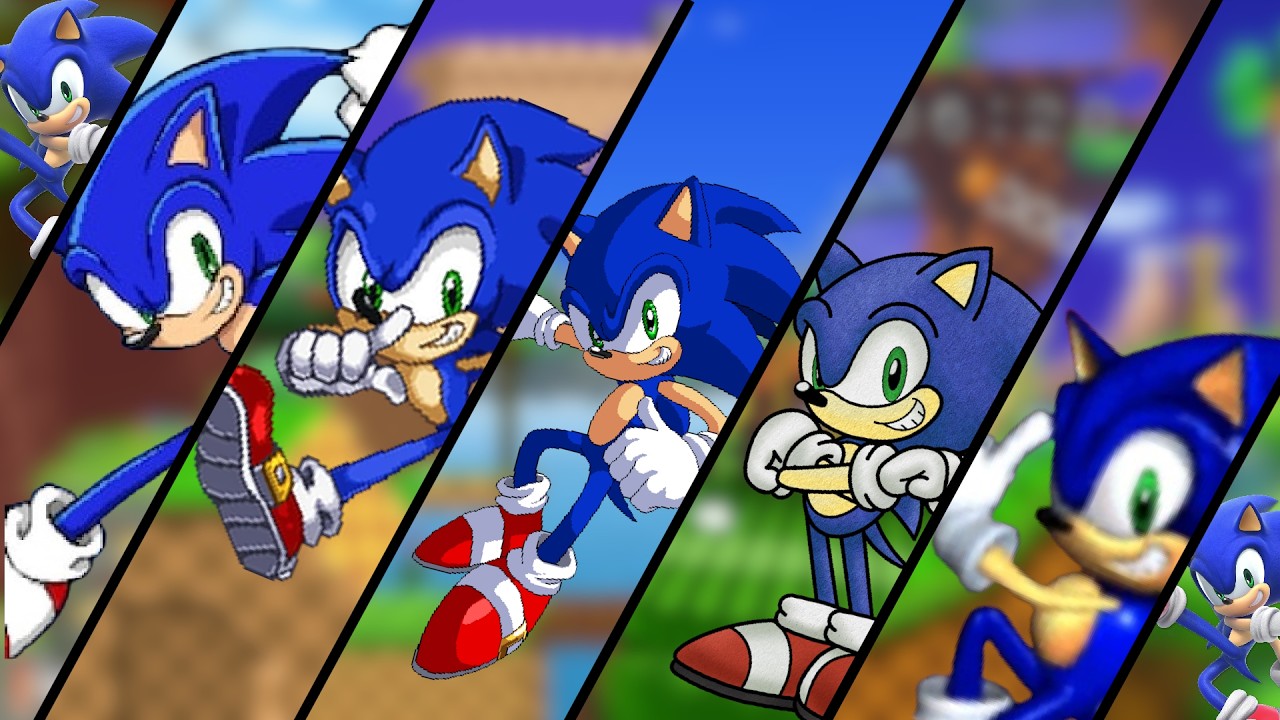 Sonic's Moveset in Different Smash Bros Mods/Fan-Games (Comparison with Ultimate)