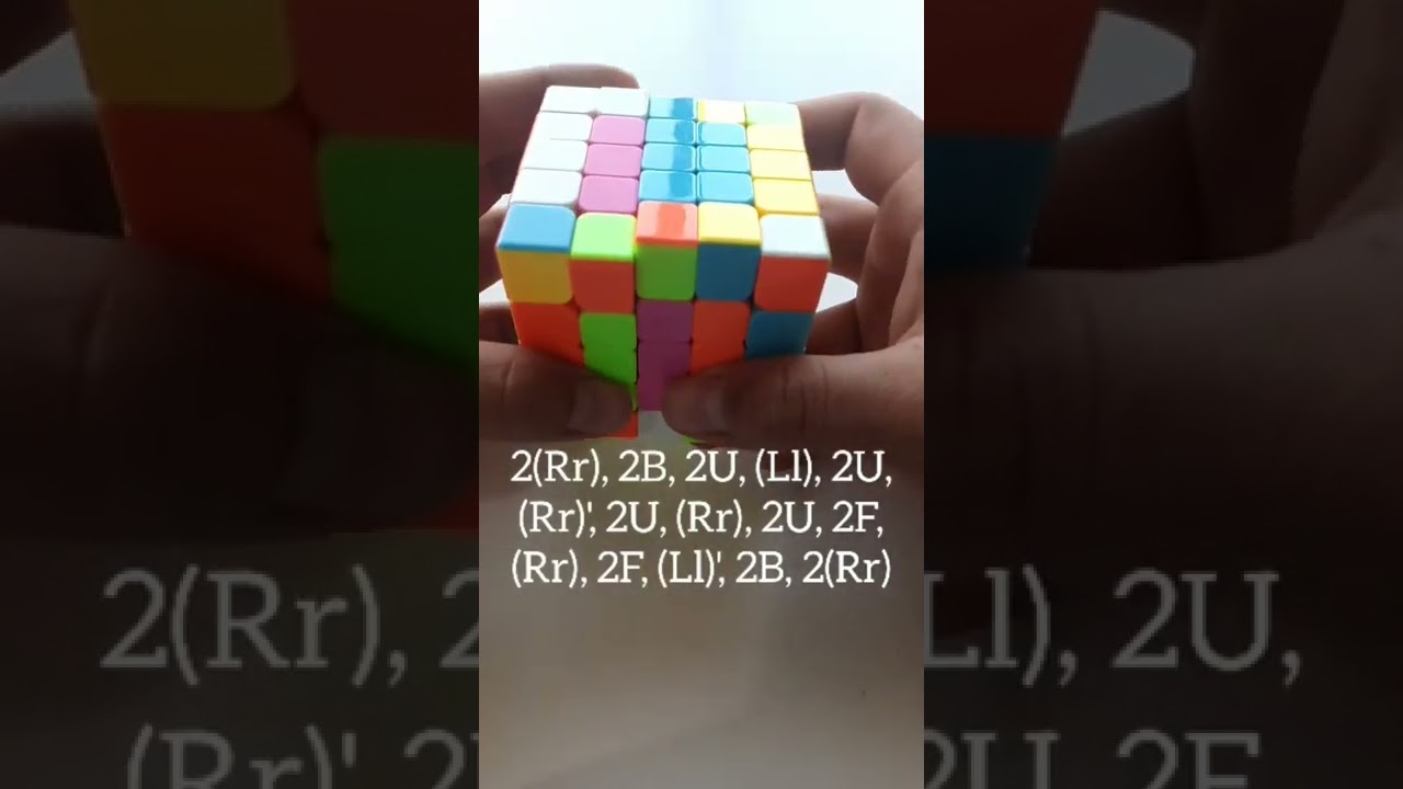 Algoritmo para resolver la segunda paridad de aristas en un cubo 5x5 - Método de reducción