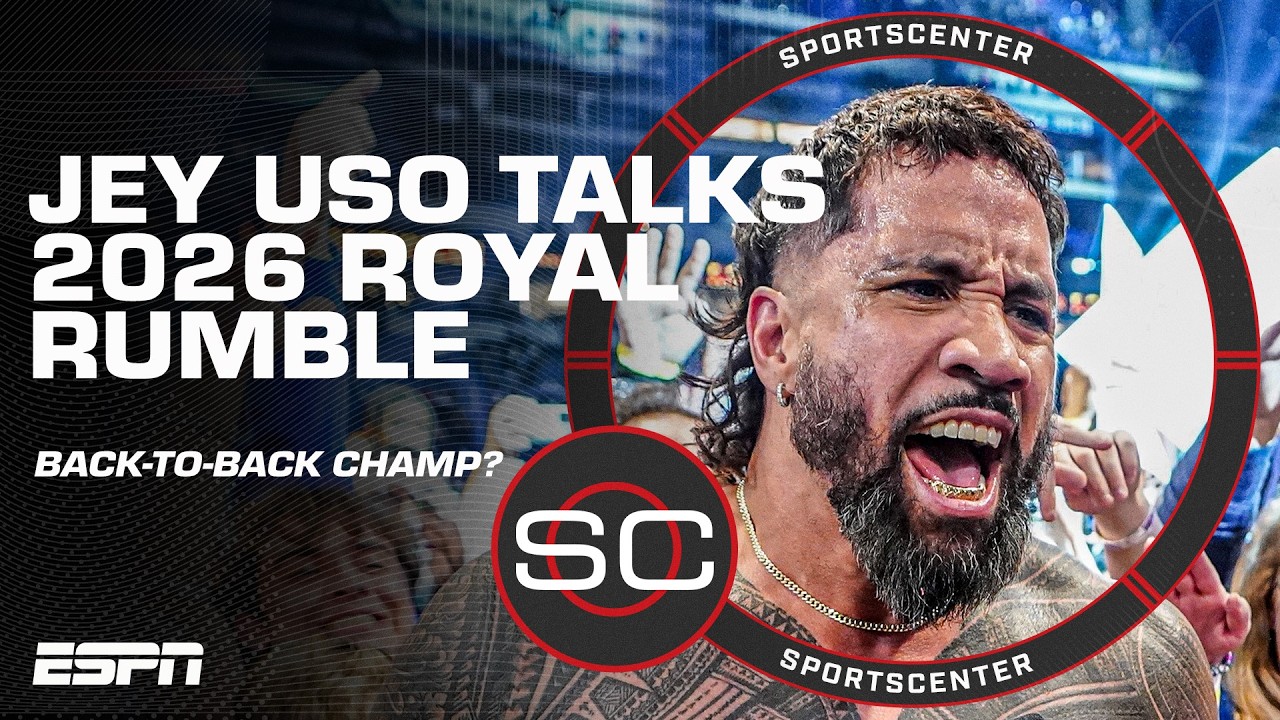 Jey Uso reflects on 2025 Royal Rumble win vs. John Cena & previews this year's event | SportsCenter
