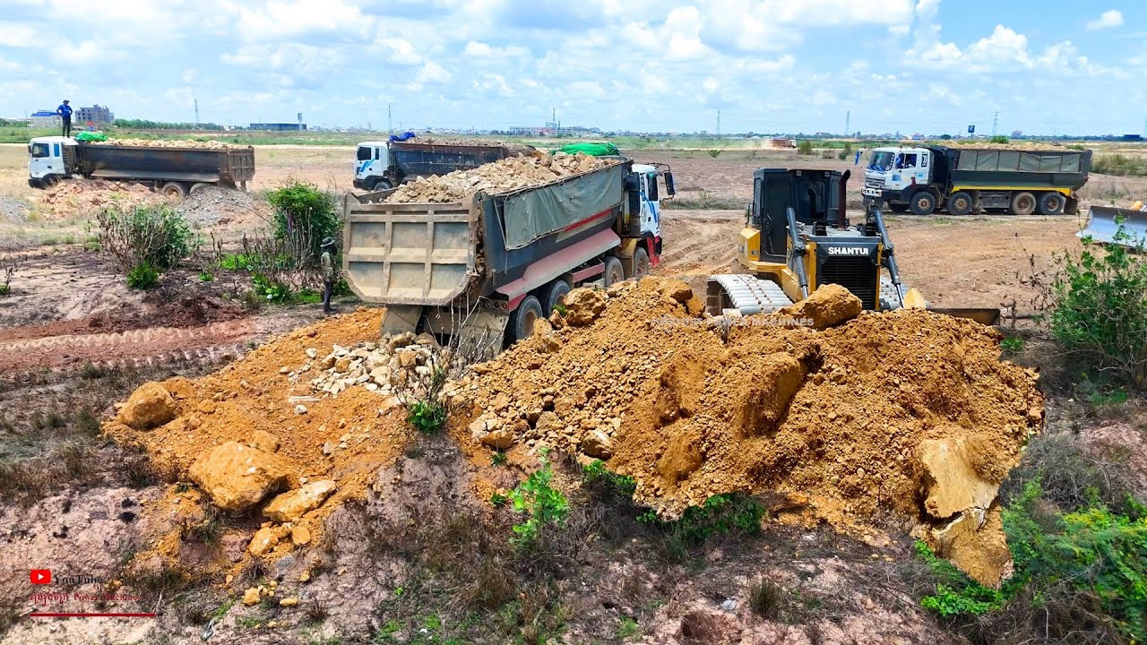 Wonderful Smart​​ Mastery Use​ Dozer Shantui Cutting Trimming Land In Step One Activities Stronger