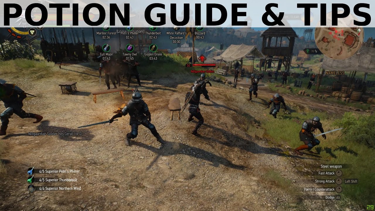 Witcher 3 - Potions Guide and Tips