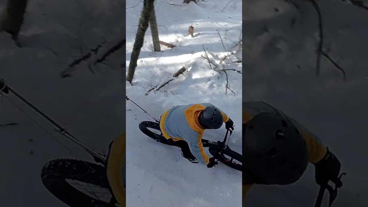 Headline: Winter biking: Expect the unexpected. ❄️🚲