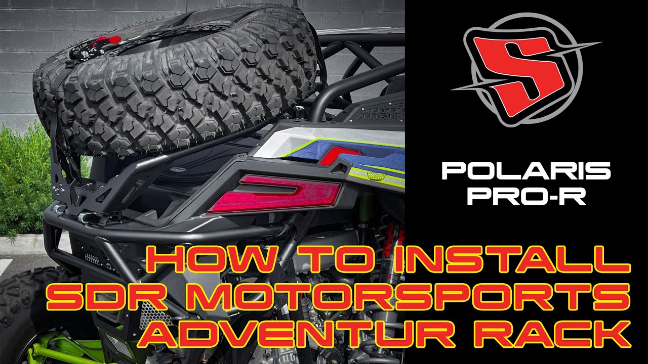 SDR Motorsports Pro R adventure Rack Install
