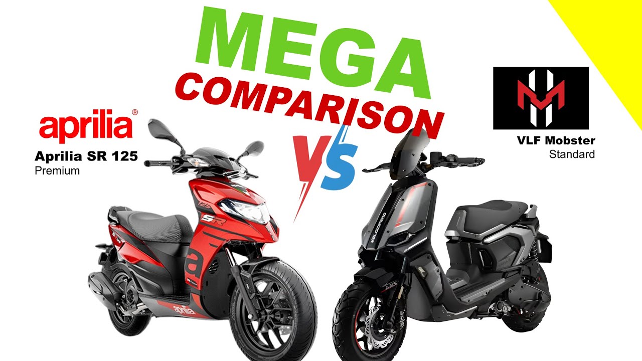 Aprilia SR 125 vs VLF Mobster | MEGA COMPARISON #automobile #aprilia #apriliasr  #vlf #mobster