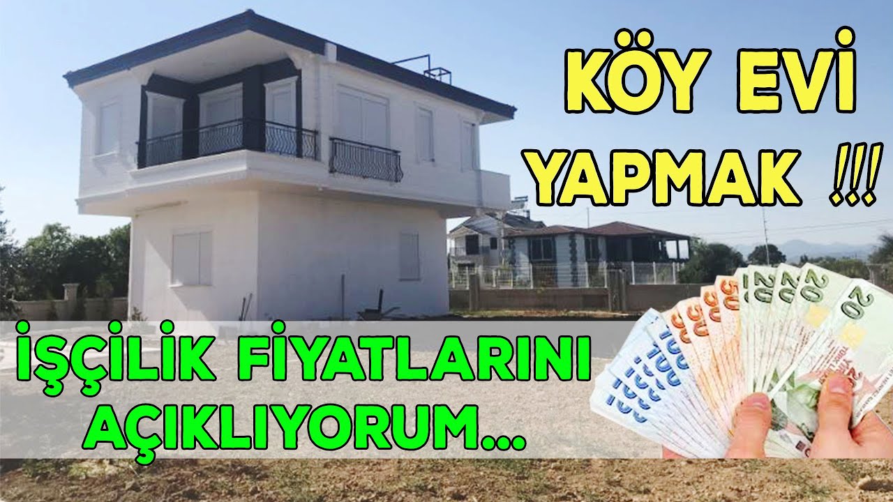 MÜSTAKİL KÖY EVİ MALİYETLERİ ? Yapılan tüm işlerin fiyatlarını açıklıyorum..
