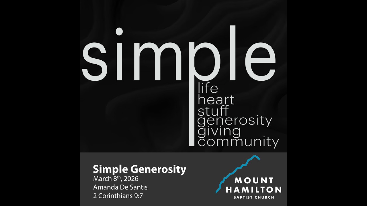 Simple Generosity |March 8 | Amanda De Santis