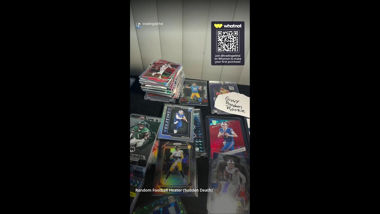 Hot Randomly football singles $1 heat🔥 (All Raw Cards)