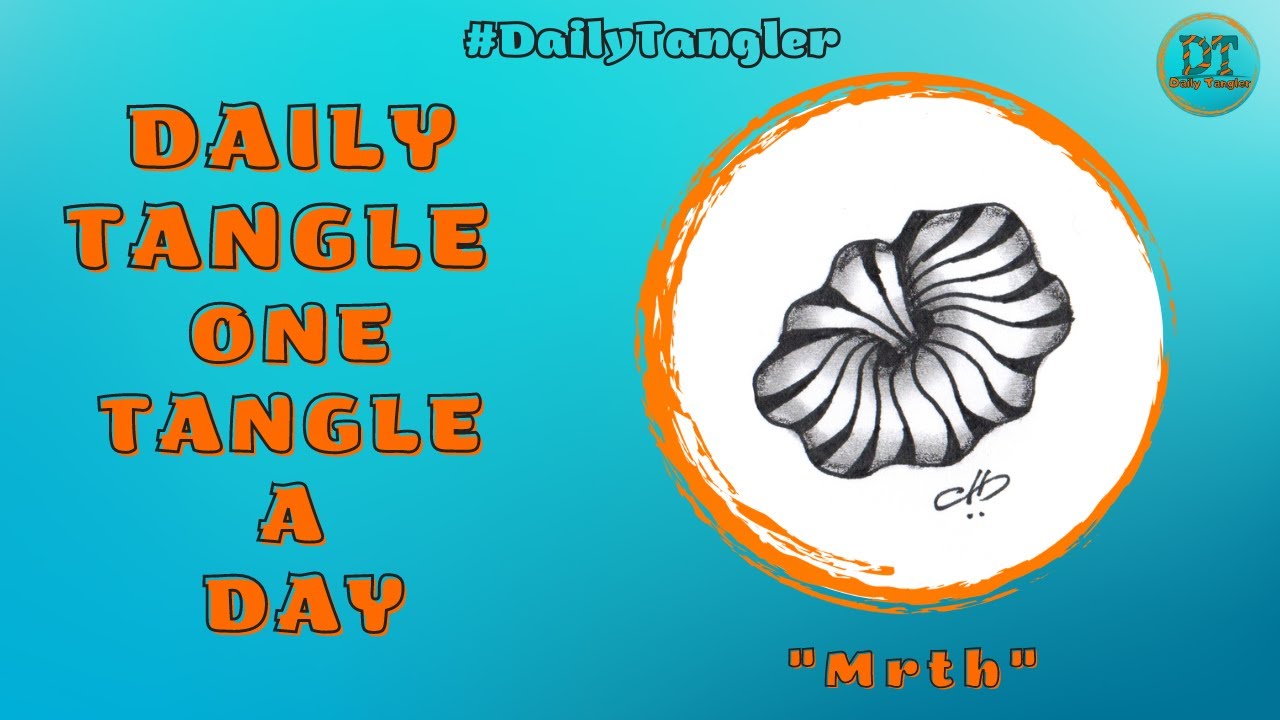 Daily Tangle -  Mrth  -  Pattern  Focus  | How to draw | #DailyTangler