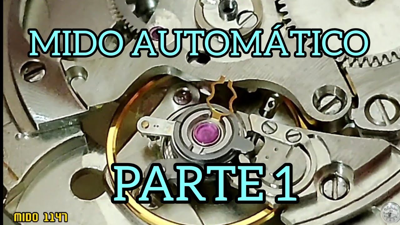 RELÓGIO MIDO  PARTE 1 - REVISÃO E TROCA DA RODA CANON - CONSERTO DE RELOGIO