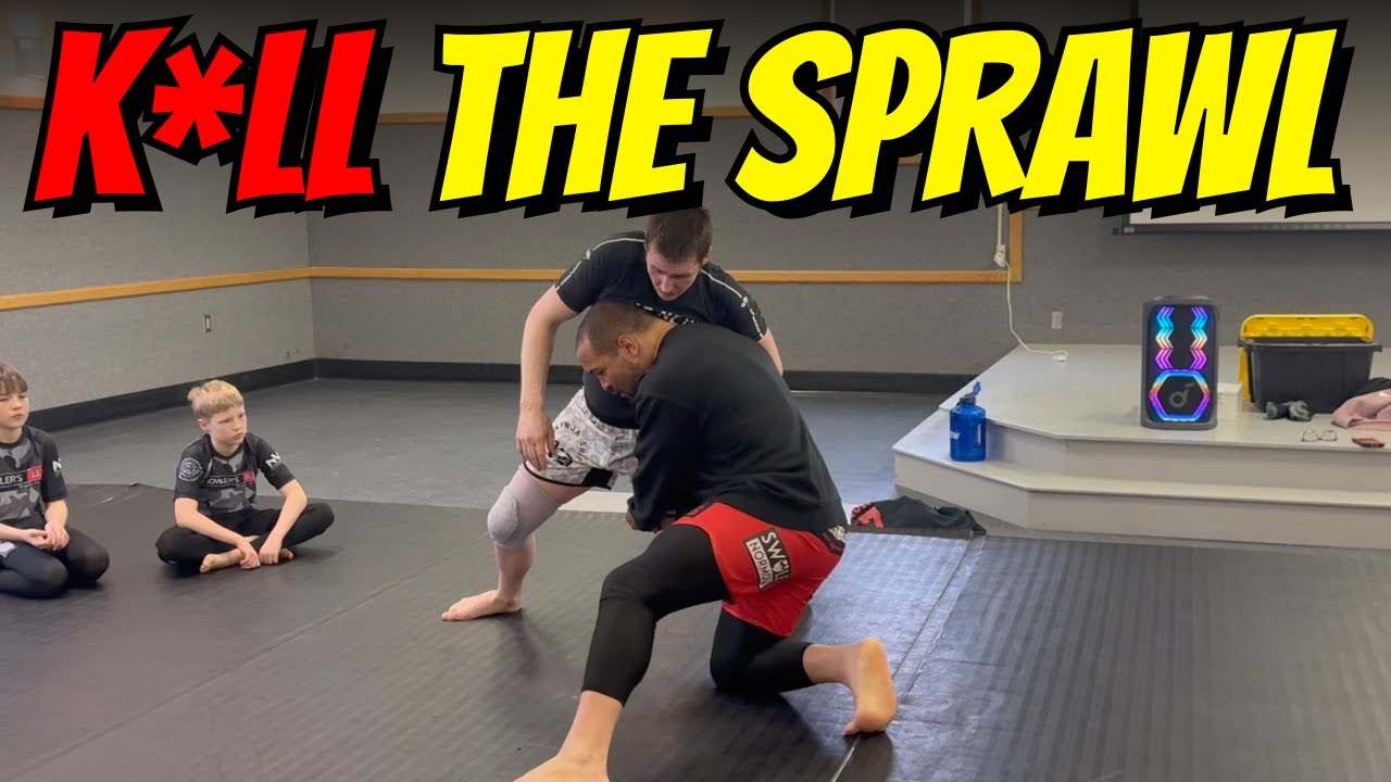 How to Counter a HEAVY Sprawl in BJJ - The Cut Back/Head Wheel Takedown Finish (Single Leg Offense)