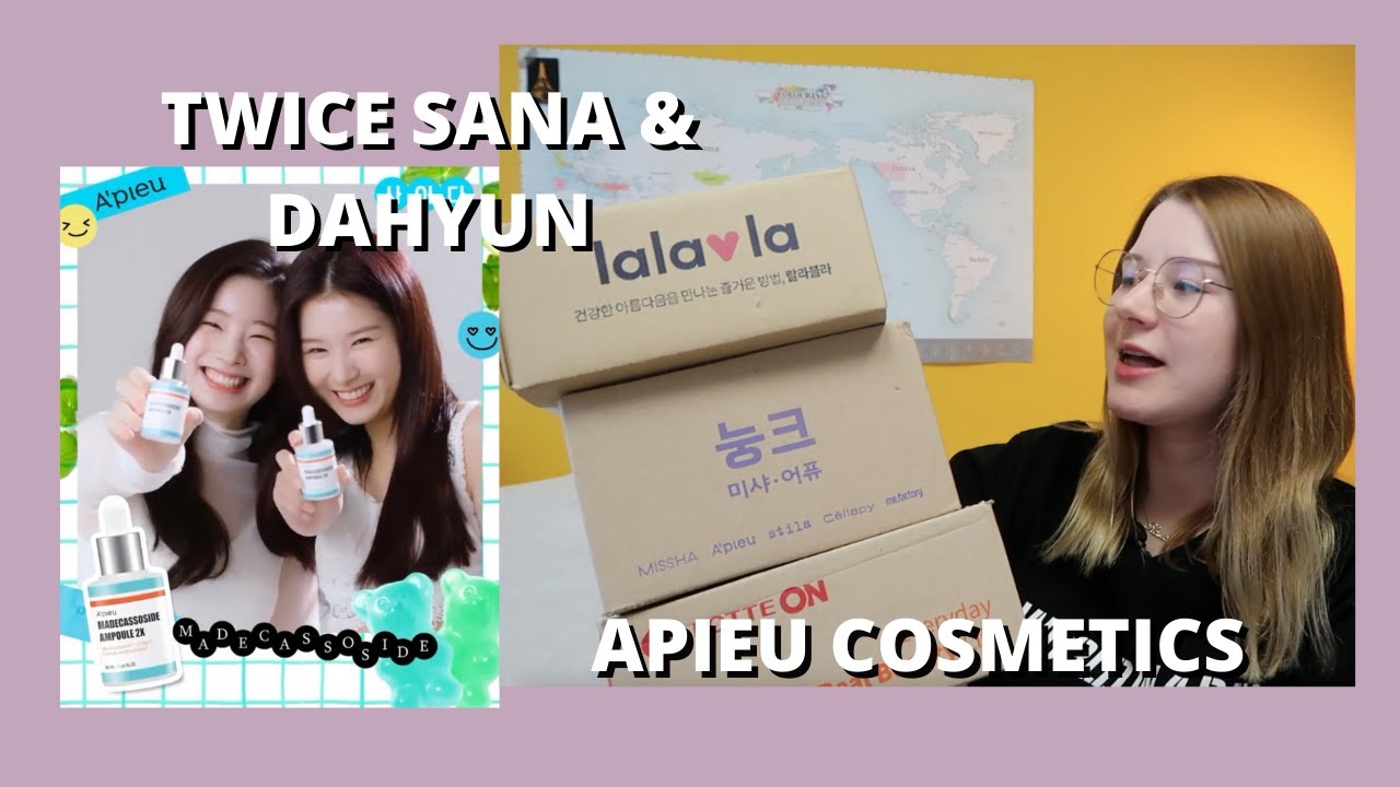 I Bought Apieu Cosmetics because TWICE Sana and Dahyun became their models