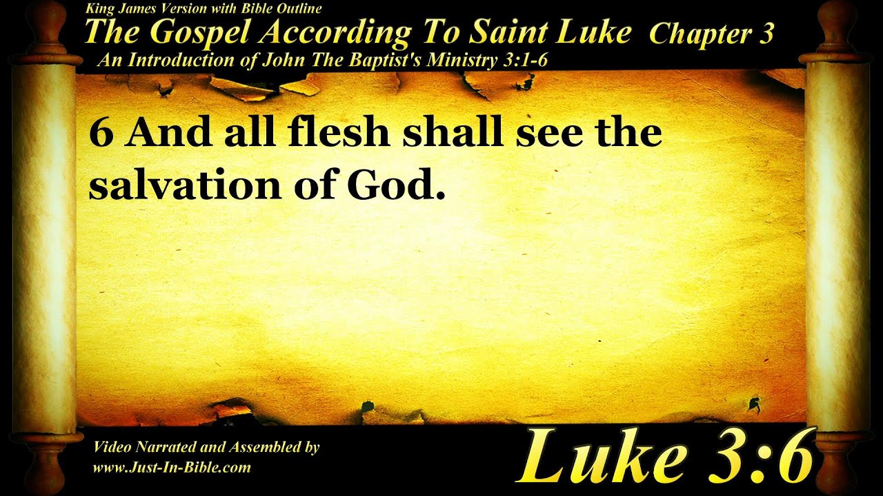Gospel of Luke Chapter 3 - Bible Book #42 - The Holy Bible KJV HD Audio-Text Read Along