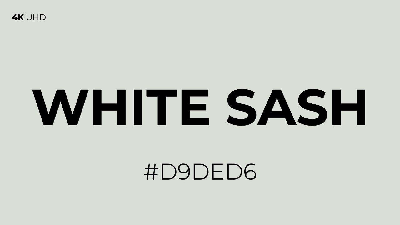 White Sash Screen - Modern Aesthetic Soft Box - (#D9DED6) - RGB(217, 222, 214)