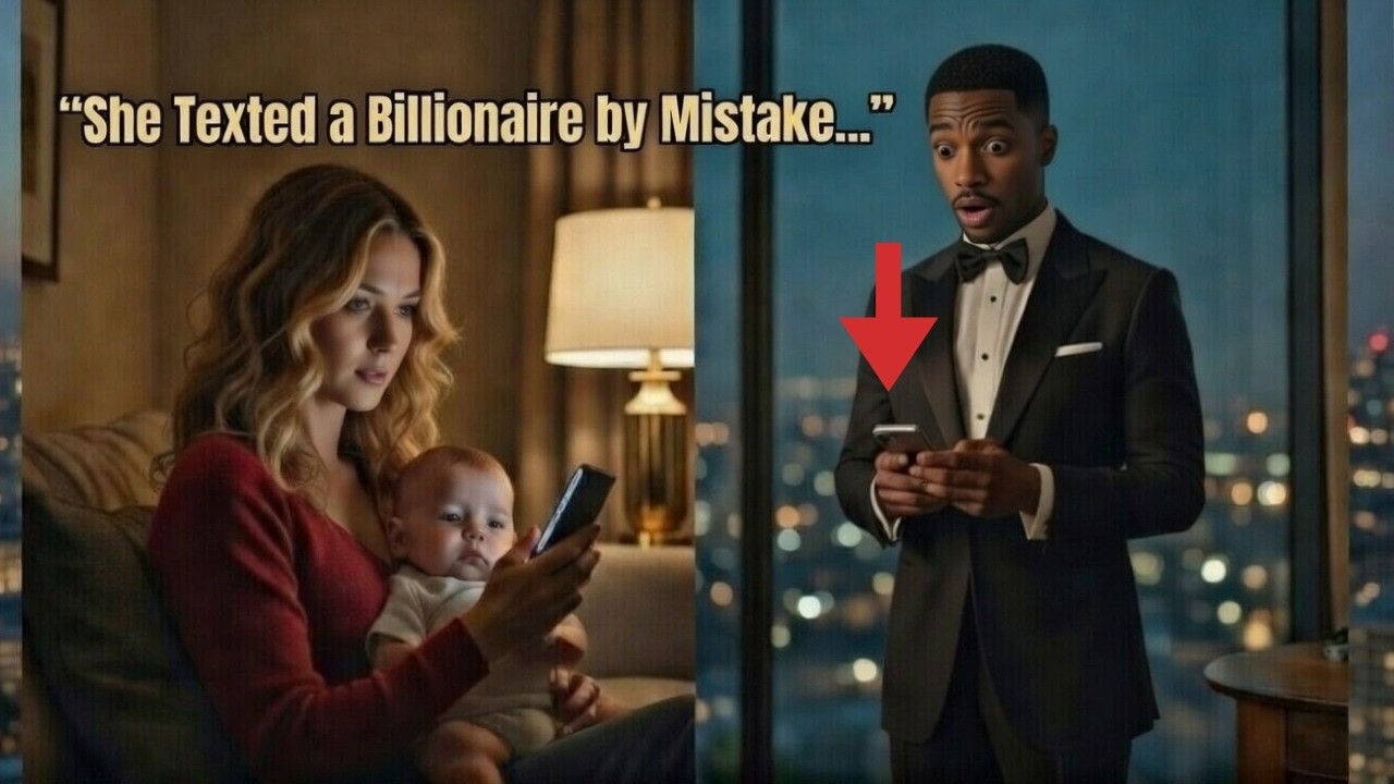 “A Poor Single Mom Texted a Billionaire by Mistake for Baby Hospital Money–What Happened Next..”