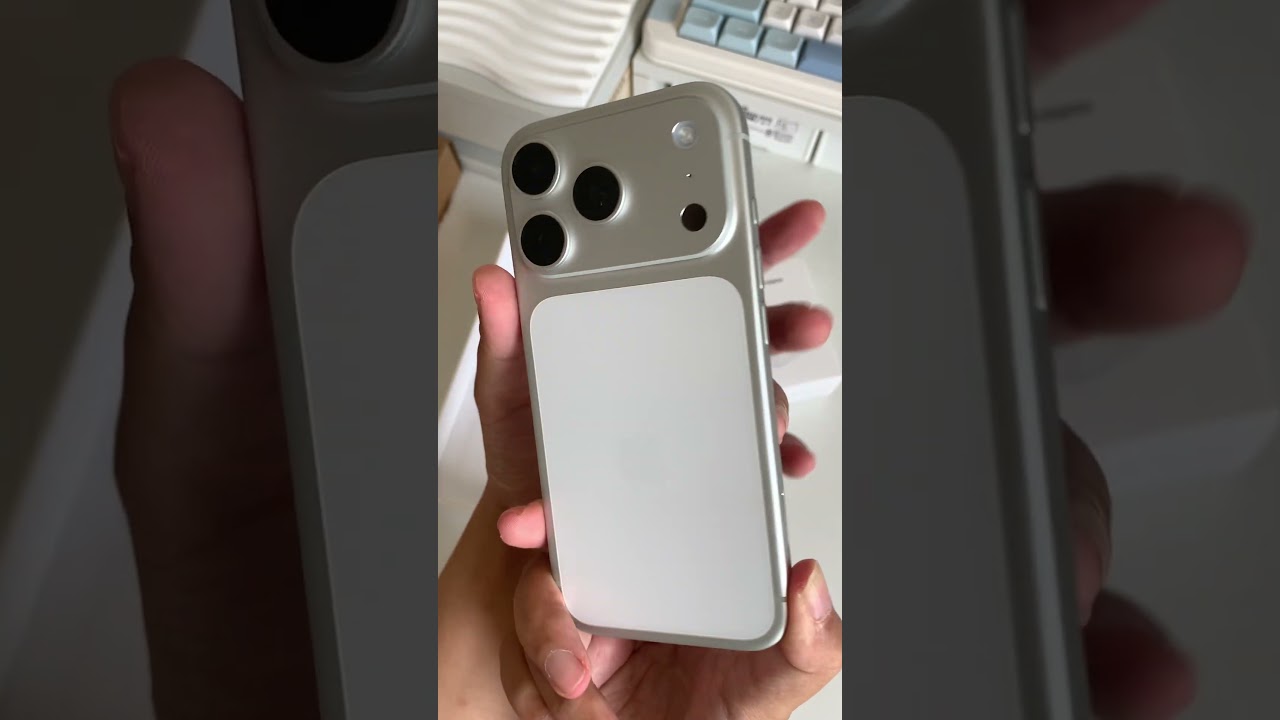iPhone 17 Pro Silver Unboxing, received the new phone on time at 8 o'clock in the morning