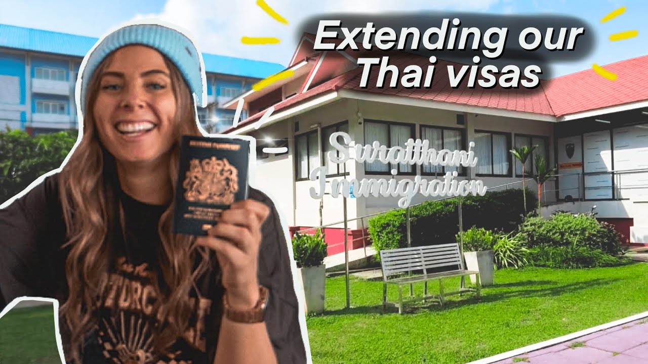 THAILAND VISA EXTENSION 🇹🇭 Extending our Tourist Visas in Surat Thani