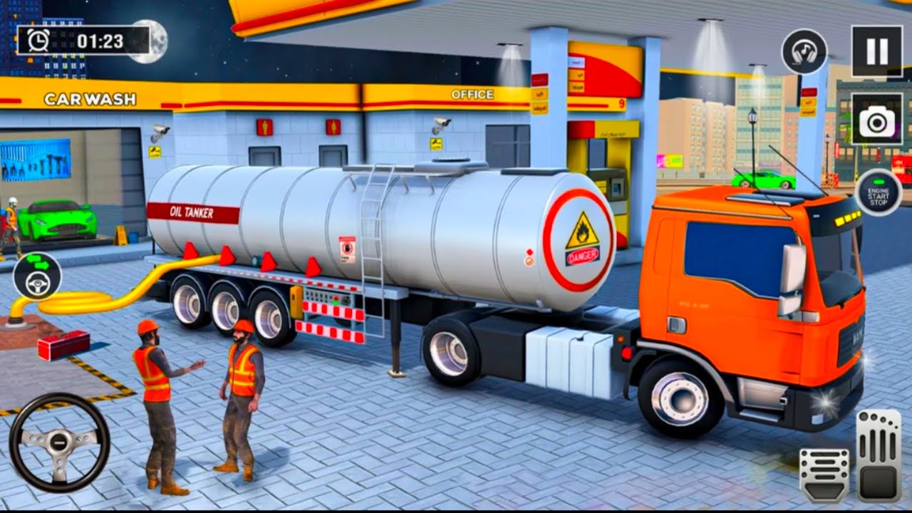 Oil Tanker Truck Driving Games । Real Cargo Truck Driving Games । Cargo Transport Simulator #games 