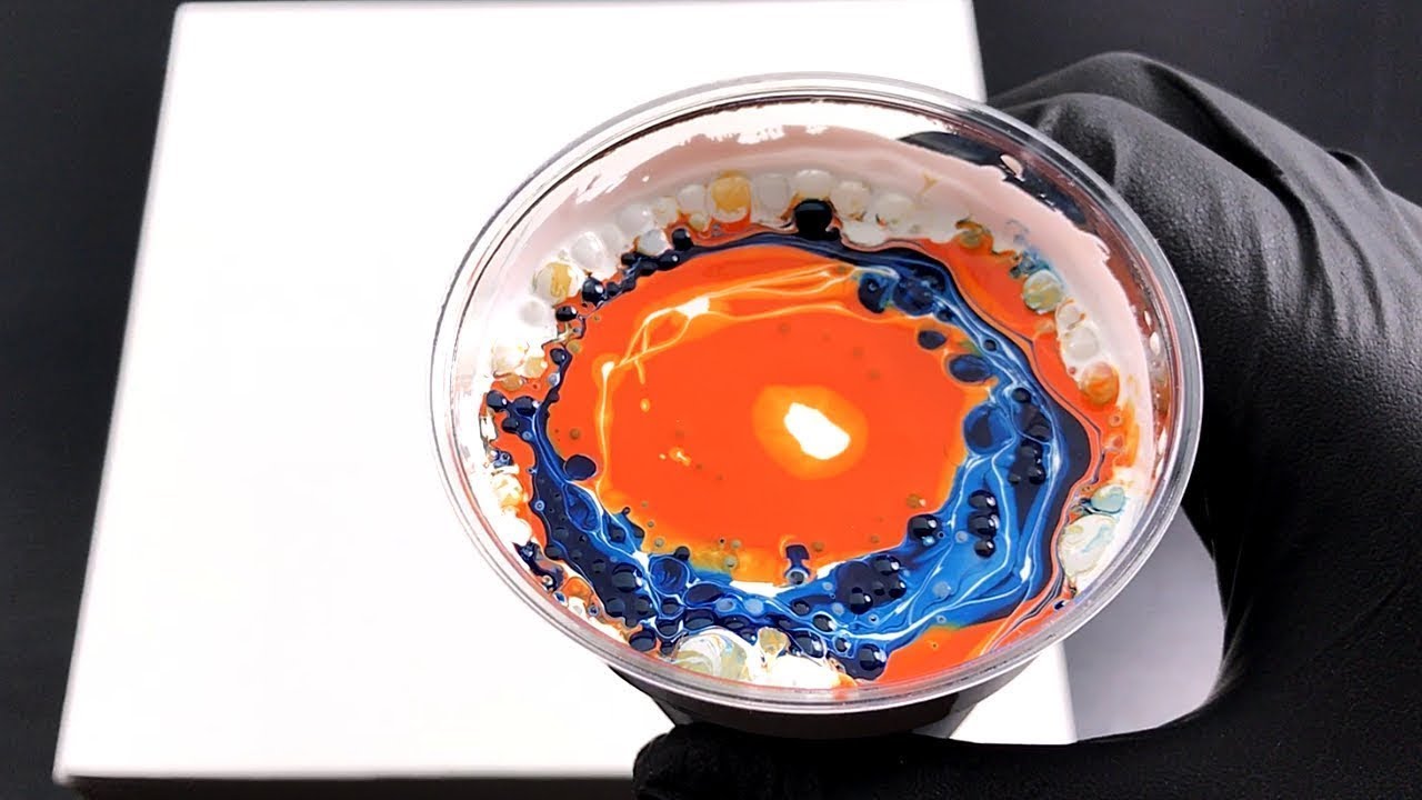 Глаз перевернутой чашки - плавное искусство - галактическая картина Тиктуса - потрясающий результат