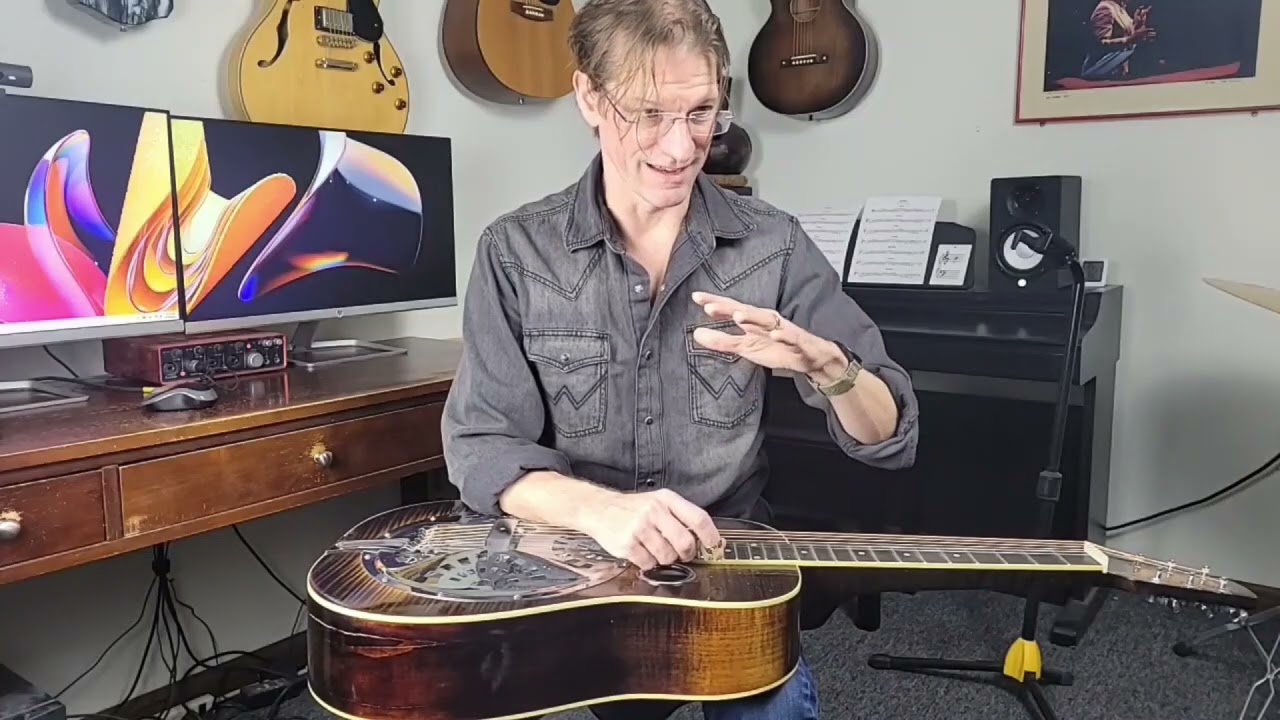 Dobro Lessons with Joe Wilson - St. James Infirmary - Playing in a Minor Key (GBDGBD tuning)