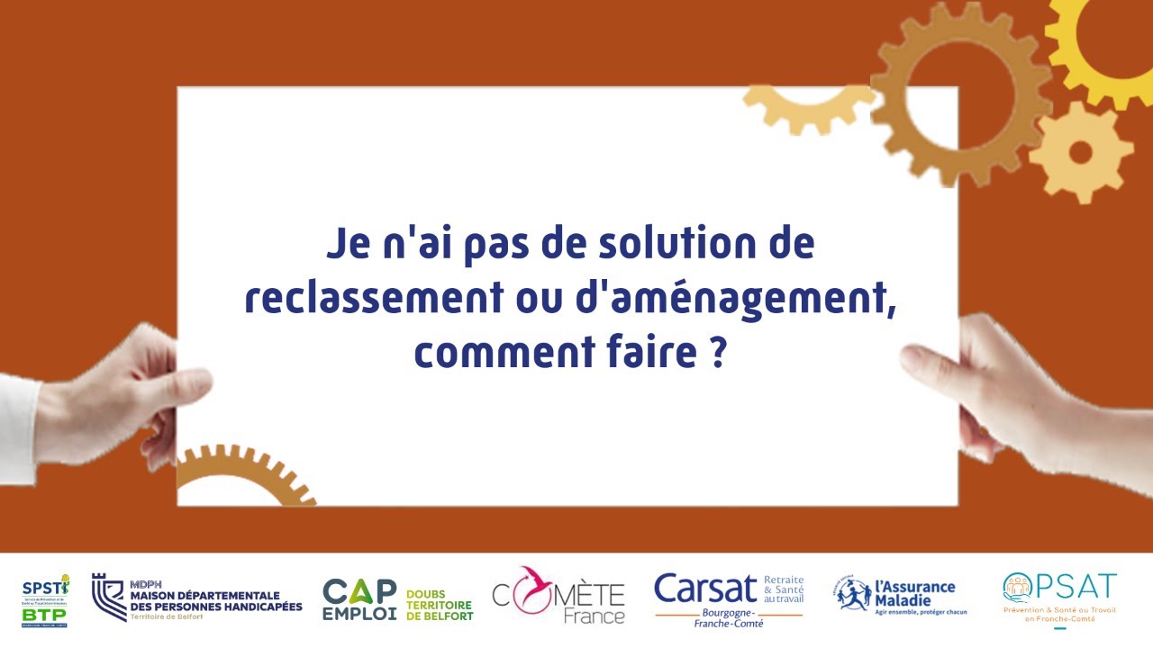 Webinaire - Je n'ai pas de solutions de reclassement ou d'aménagement, que faire ?