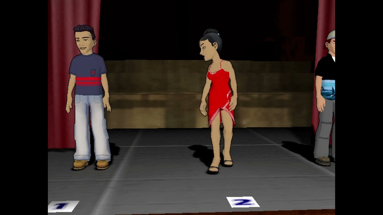 Pop Idol UK PlayStation 2(PS2) Game - Easy Mode Playthrough - Audition and Theatre Stage 1 and 2