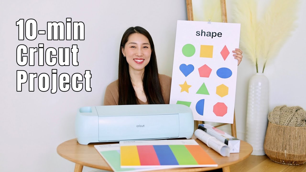 10-min Cricut Project | How to Make Learning Posters for Kids | Chris Han