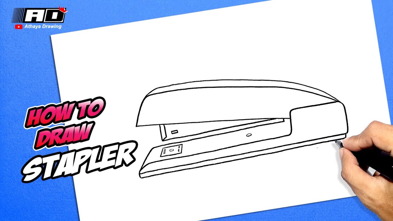 How to draw a Stapler