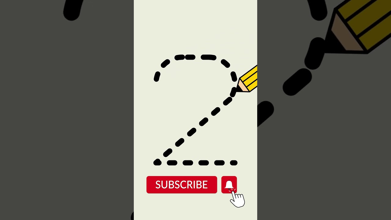 Tracing Numbers | How to Write 2 | KidLitLearning