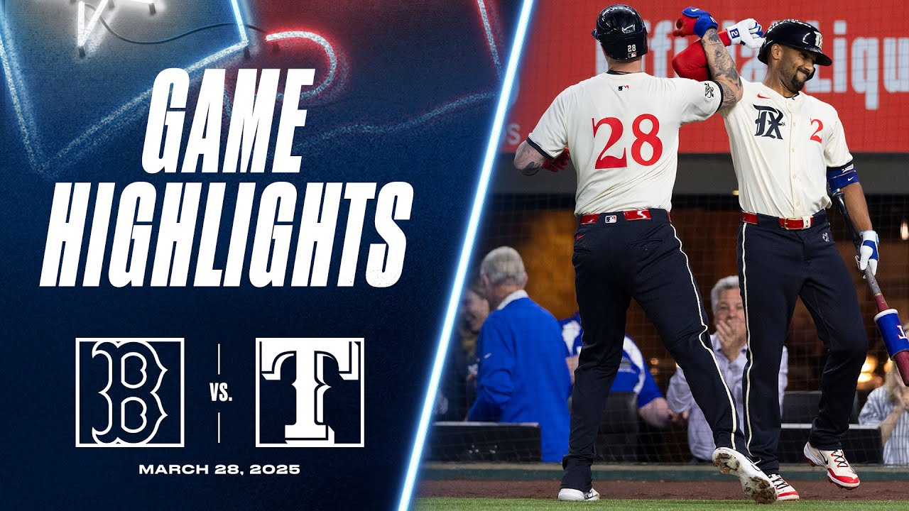 Red Sox vs. Rangers Game Highlights (3/28/25) | MLB Highlights