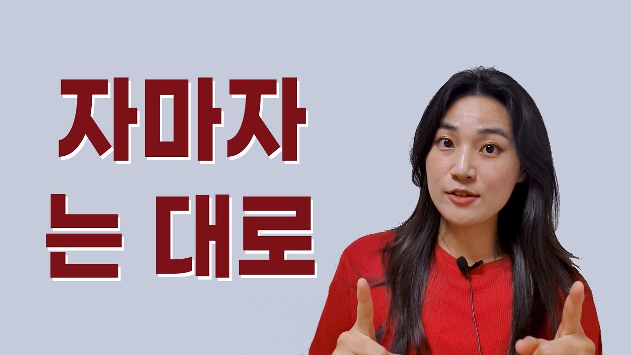 Korean grammar 한국어 문법 : 자마자, 는 대로