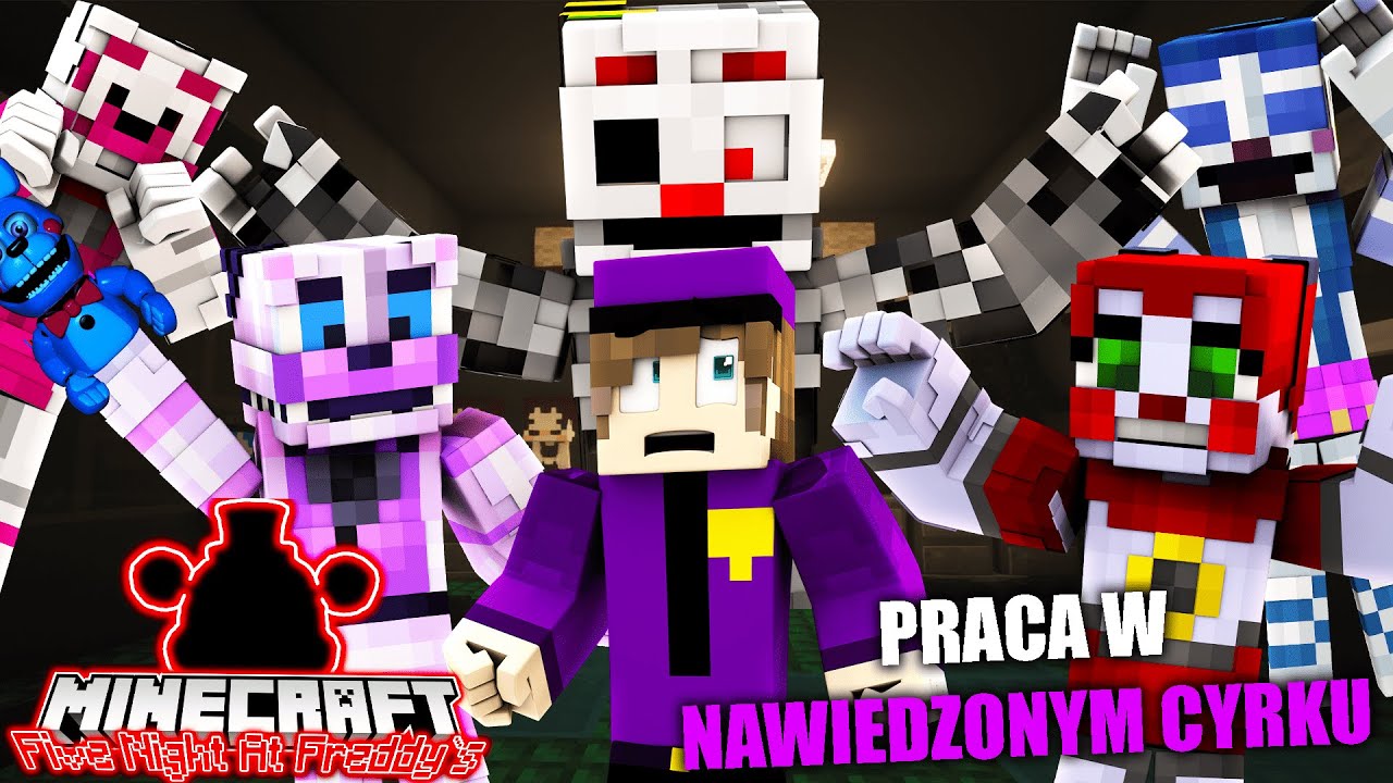 Minecraft Five Nights At Freddy's - #4 Praca w nawiedzonym cyrku