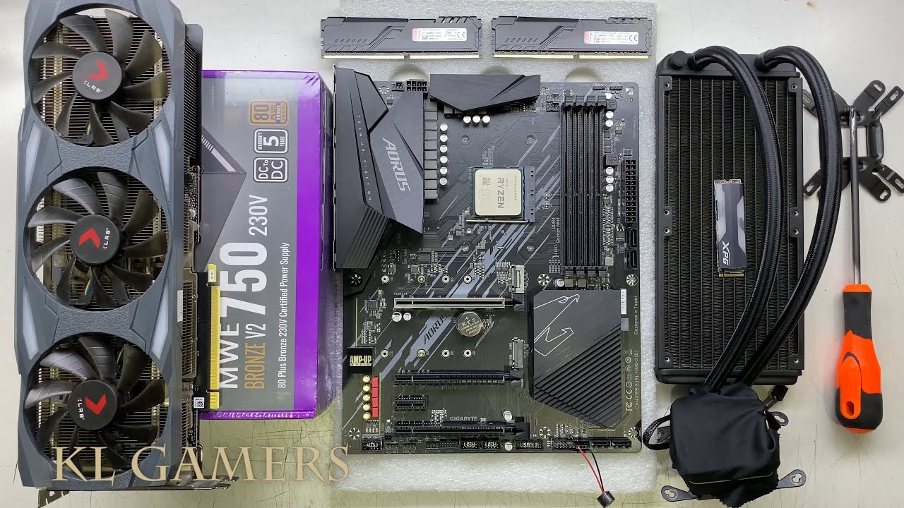 Satisfying RGB Gaming PC Build  AMD Ryzen 5 5600X GIGABYTE B550 AORUS ELITE RTX3080 LANCOOL II MESH