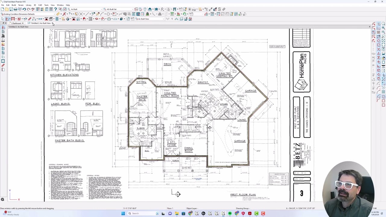 Tracing First Floor from PDF | Chief Architect