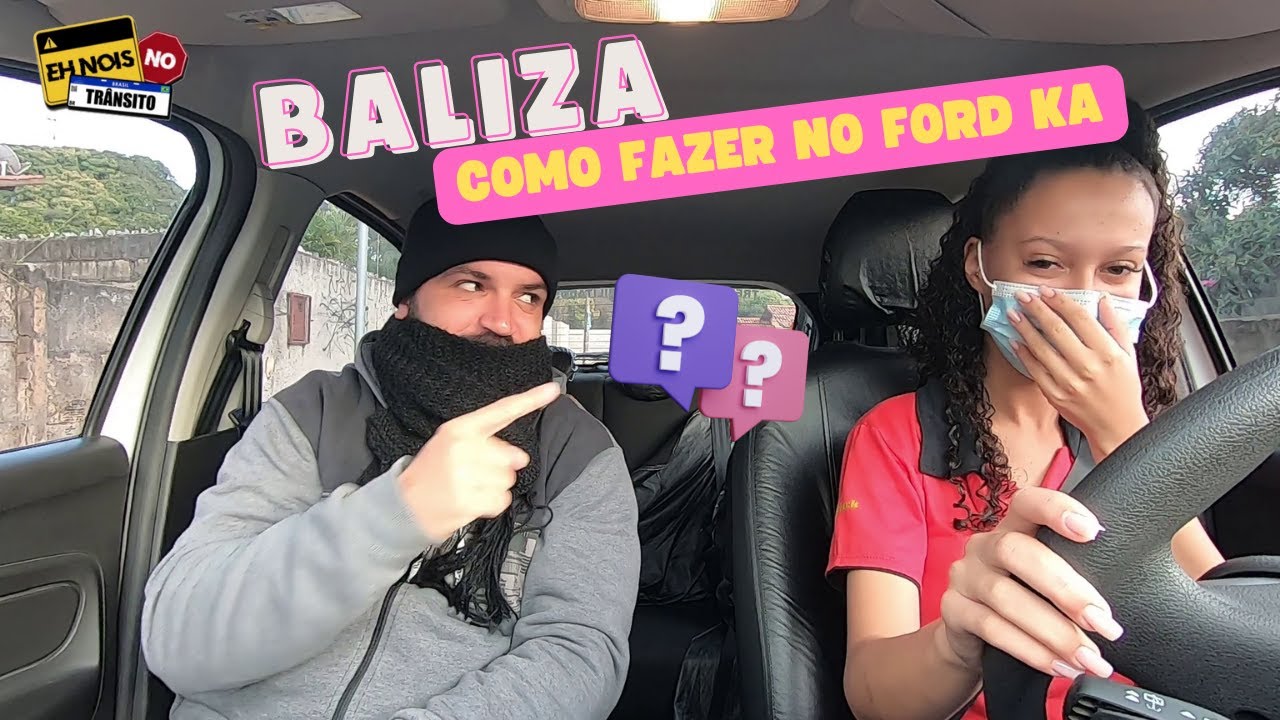 BALIZA NO FORD KA, TEM ALGUMA DIFEREN&Ccedil;A? COM ALUNA DEBORA. #ehnoisnotransito