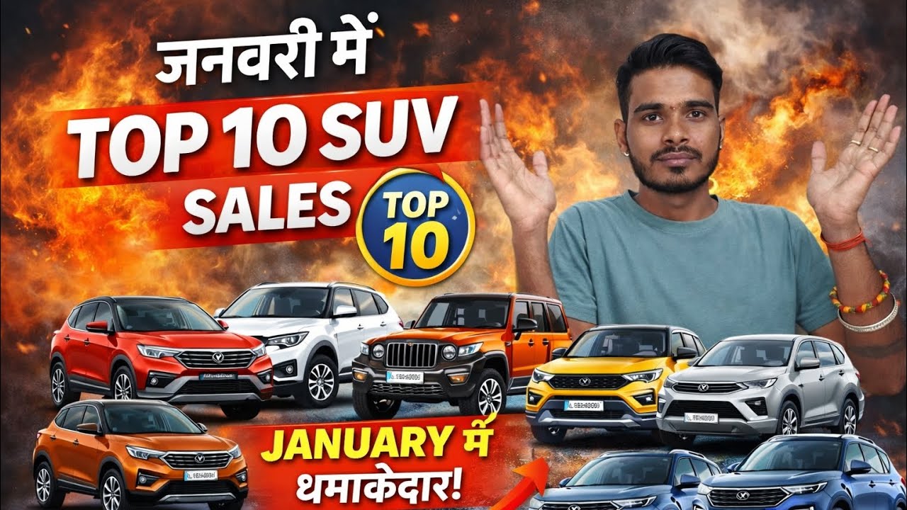 Top 10 Best Selling SUVs – January 2026 🚗📈 | Full List New maruti brezza facelift #vishalbhargav 