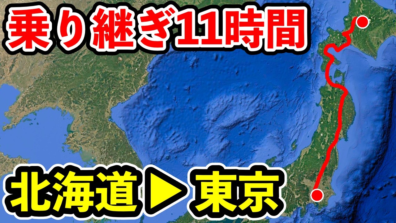 【11時間】鉄道だけで北海道美瑛から東京まで帰ってみた！