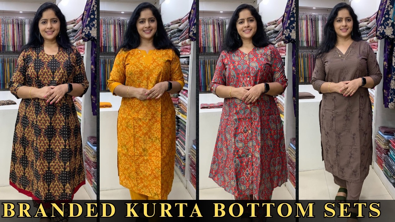 Cotton Top Bottom Sets & Co-Ord Sets | Ajrakh Style & Printed Kurta Sets @TrendzAlappuzha