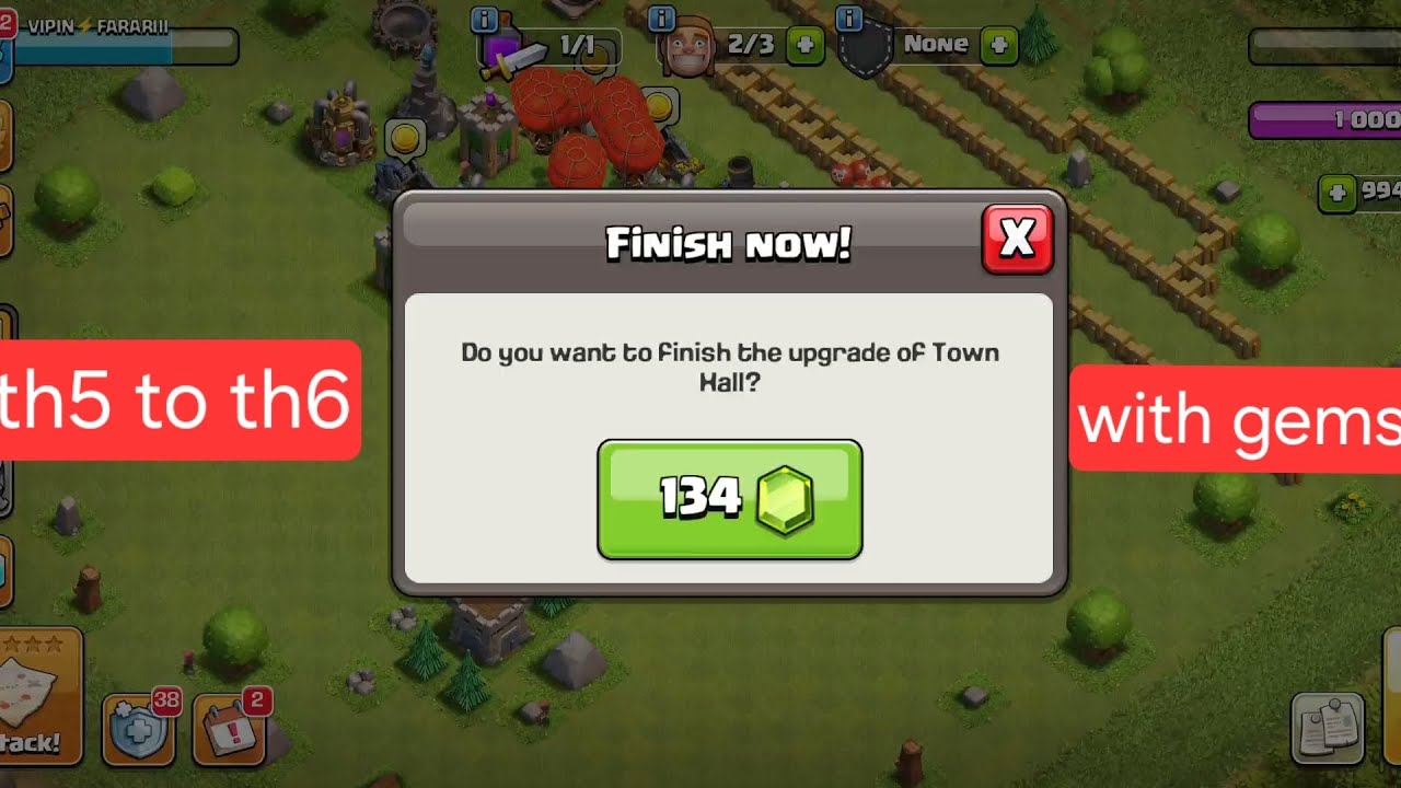 Th1 to th18 challenge with gems 💎 | part -4 | th5 to th6 |‎⁨@ClashOfClans⁩  #clashofclans #gameplay 