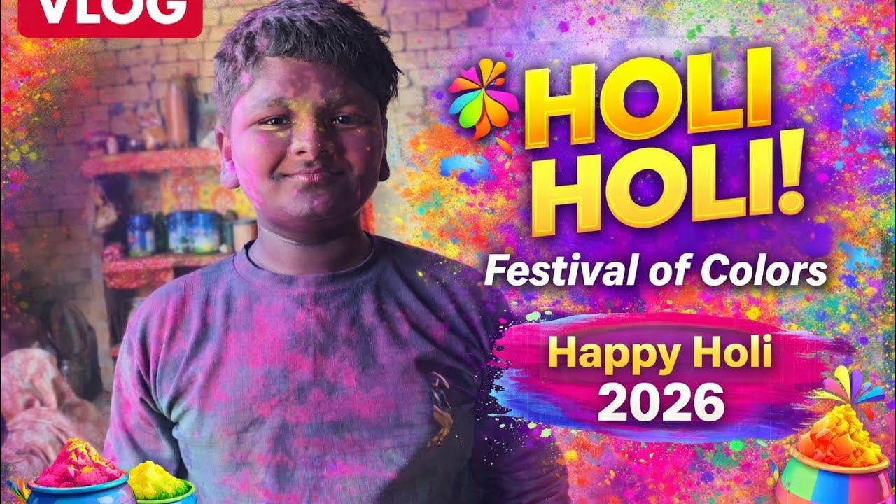 Holi ka vlog Holi kisi masti