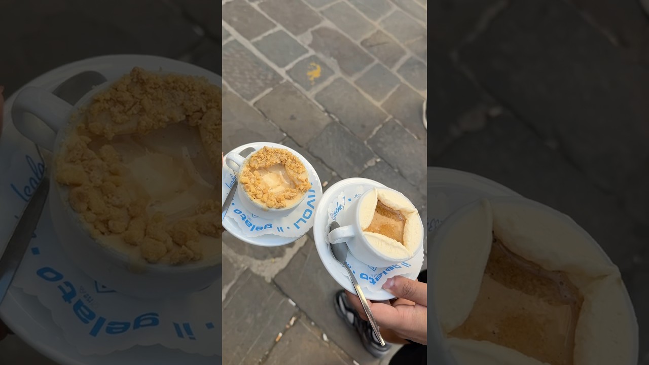 Trying Out The Viral Affogato in Florence, Italy- Vivoli