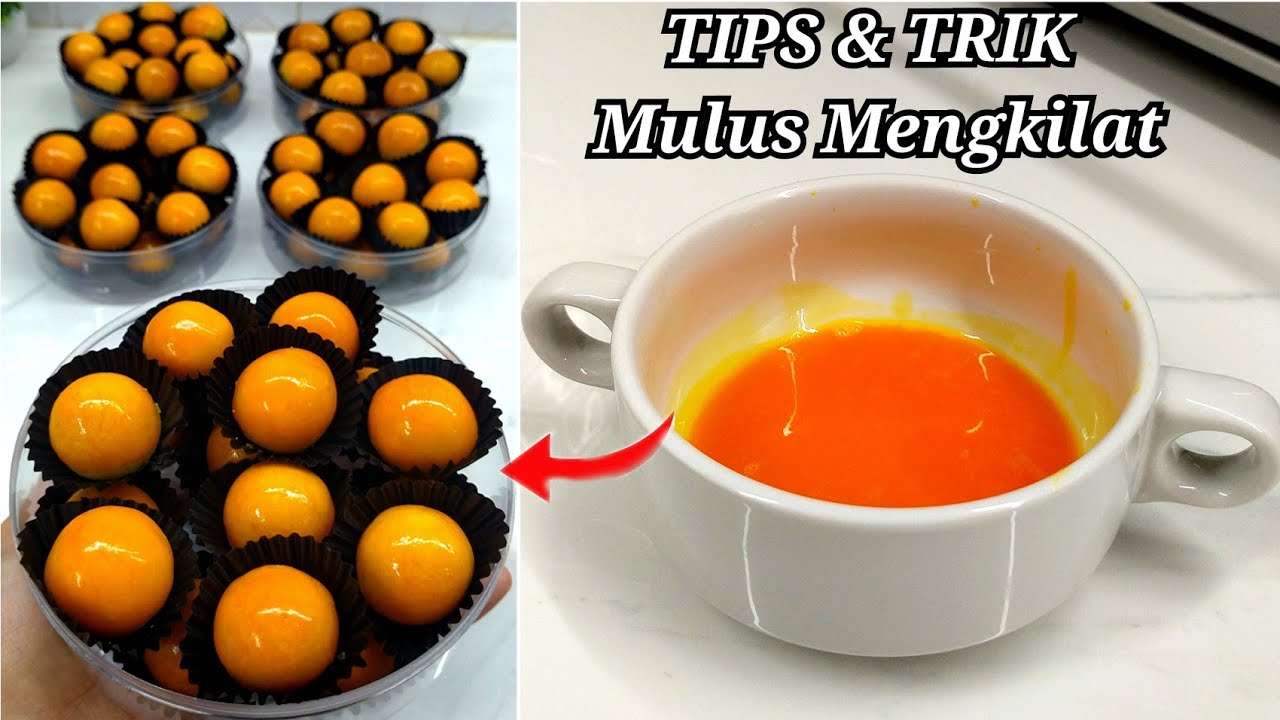TIPS & TRIK olesan nastar tidak retak sama sekali, mengkilat dan mulussss