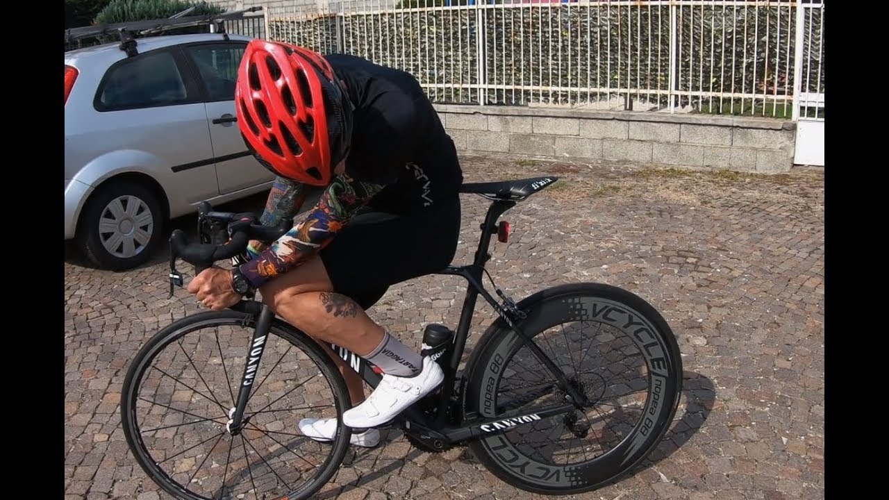 Test bici da corsa ruote alto profilo Vcycle Nopea 88mm