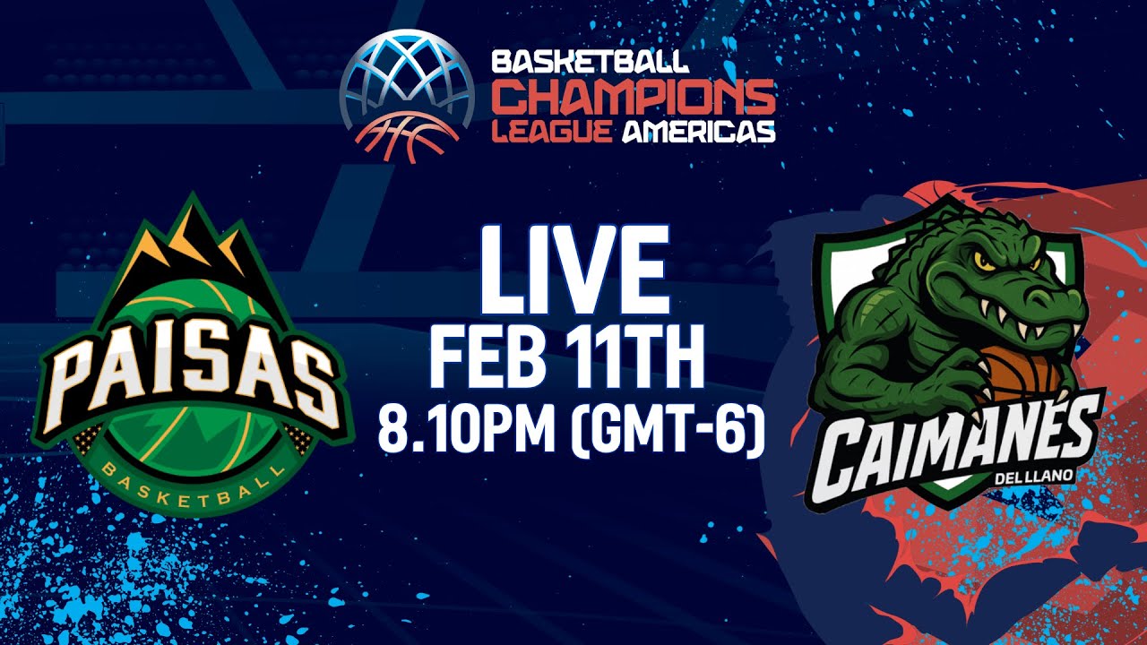 LIVE - Paisas Basketball Club v Caimanes del Llano | Basketball Champions League Americas 2025-26