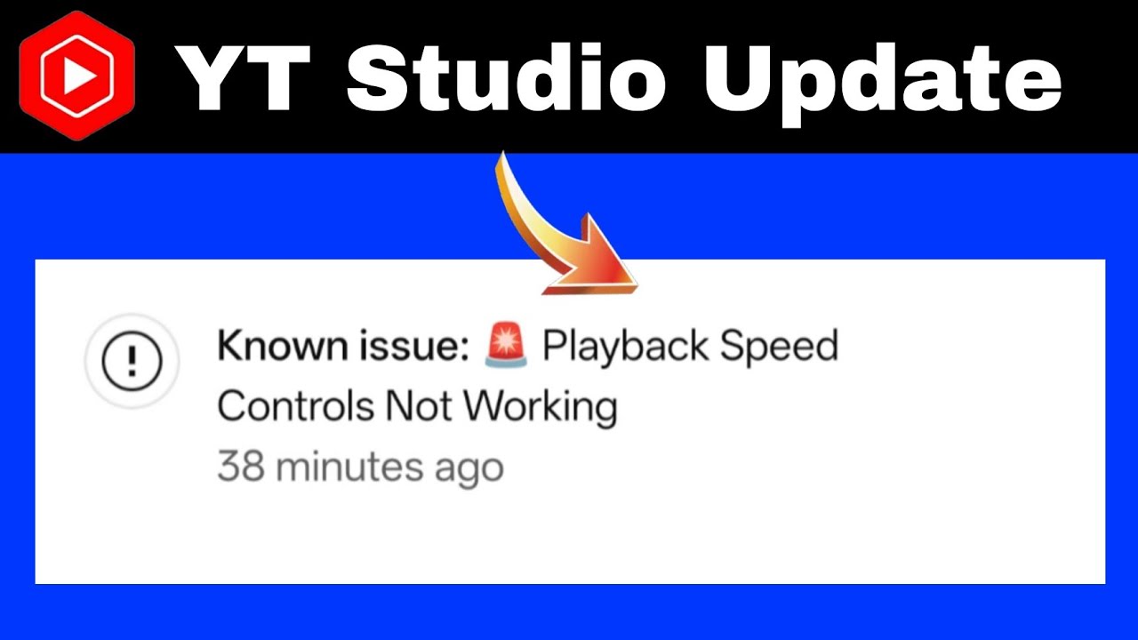 🚨 Playback Speed Controls Not Working | Known issue 🚨 Playback Speed Controls Not Working
