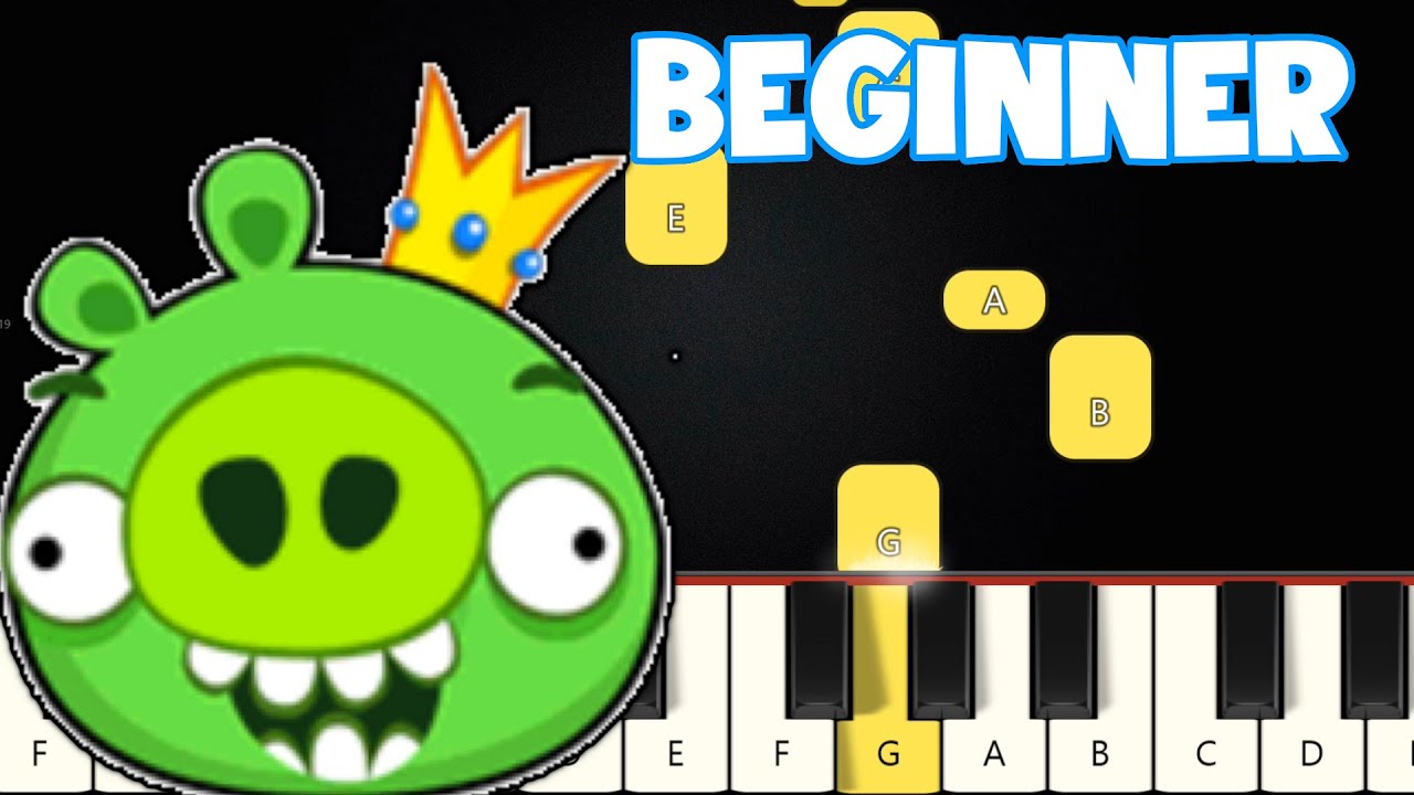 Bad Piggies | Beginner Piano Tutorial | Easy Piano