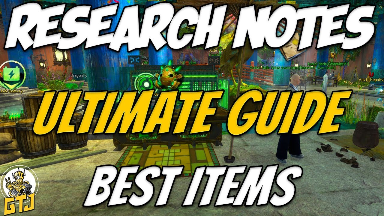 The Ultimate Guide To GW2 Research Notes. Best And Cheapest Sources ( Values Updated In Comments )