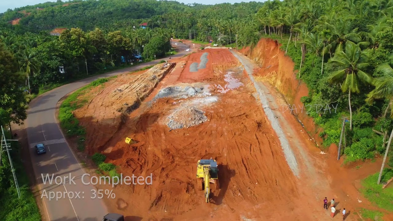 NH66 Kanhangad South - Periye | 4K Drone | Chengala - Taliparamba reach | Aug 23 Update Part -2