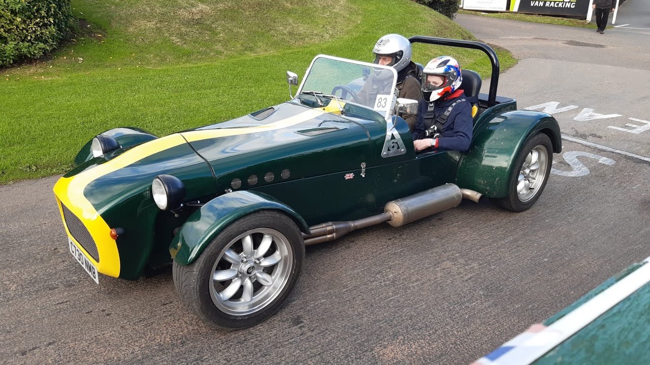 Going up Shelsley Walsh hill in a tiger super 6 at chill on the hill.